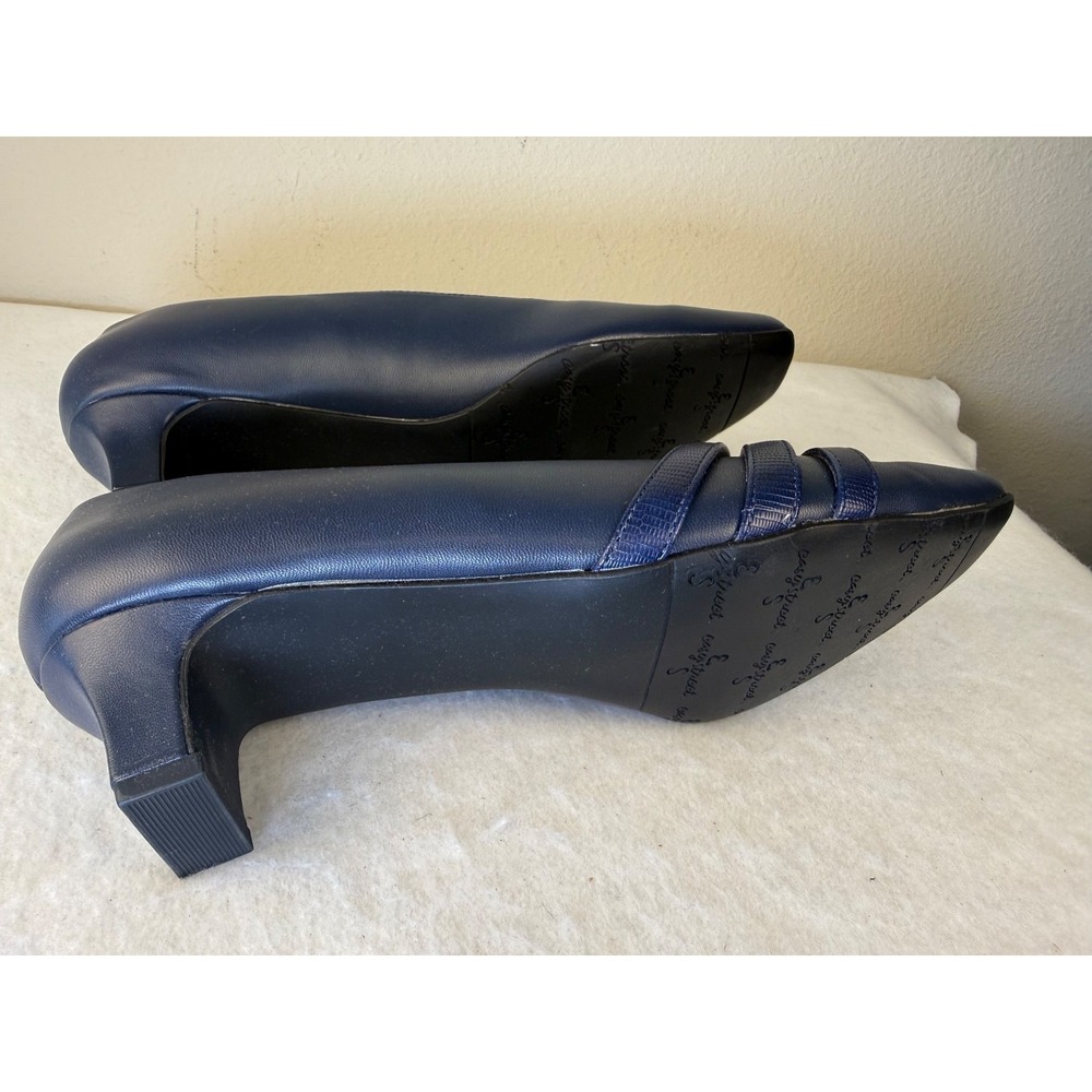 Easy Street Entice Flats Womens 10M Navy Slip On Comfort Dress Shoes NWOB - Picture 6 of 6
